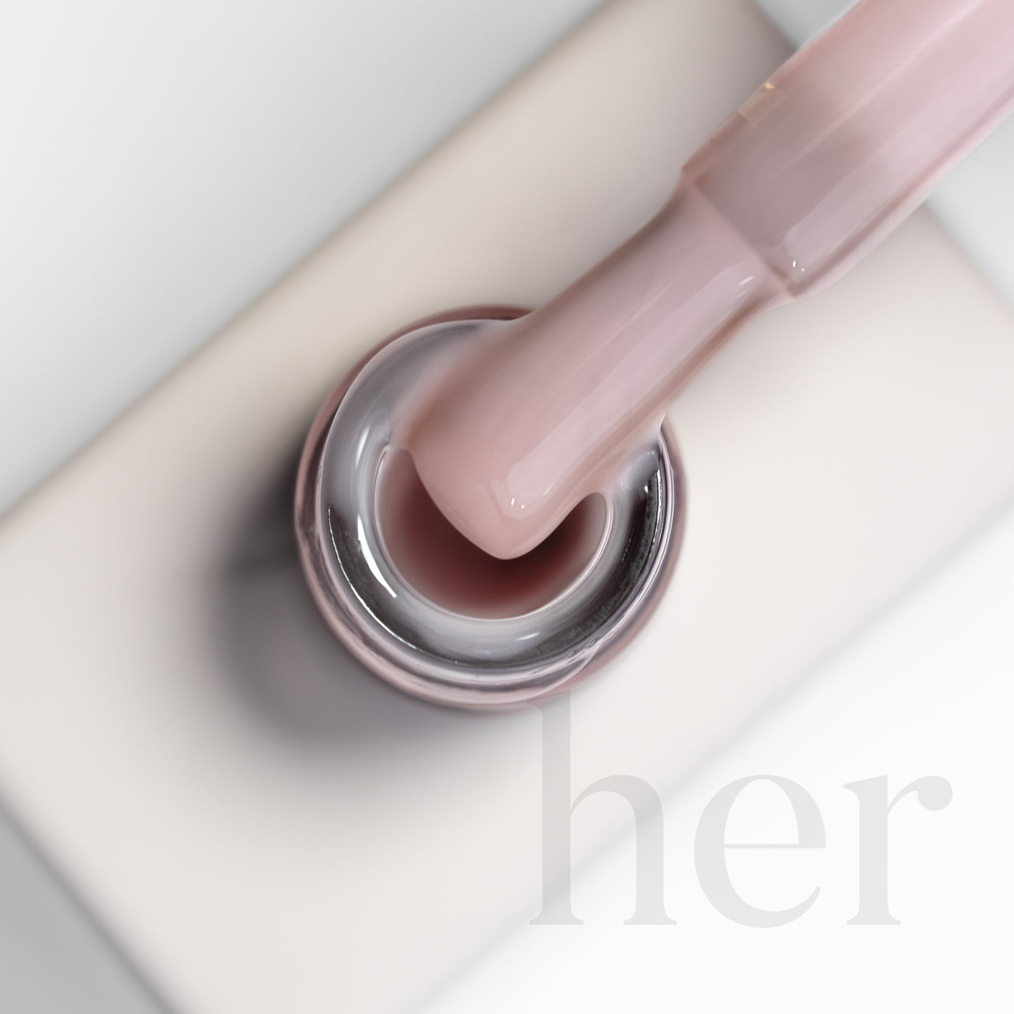 HER Barvna Rubber Baza Rose Cream - 12ml