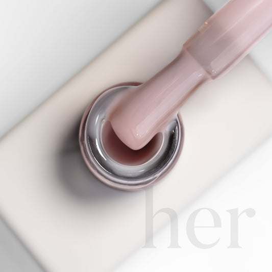 HER Barvna Rubber Baza Rose Cream - 12ml