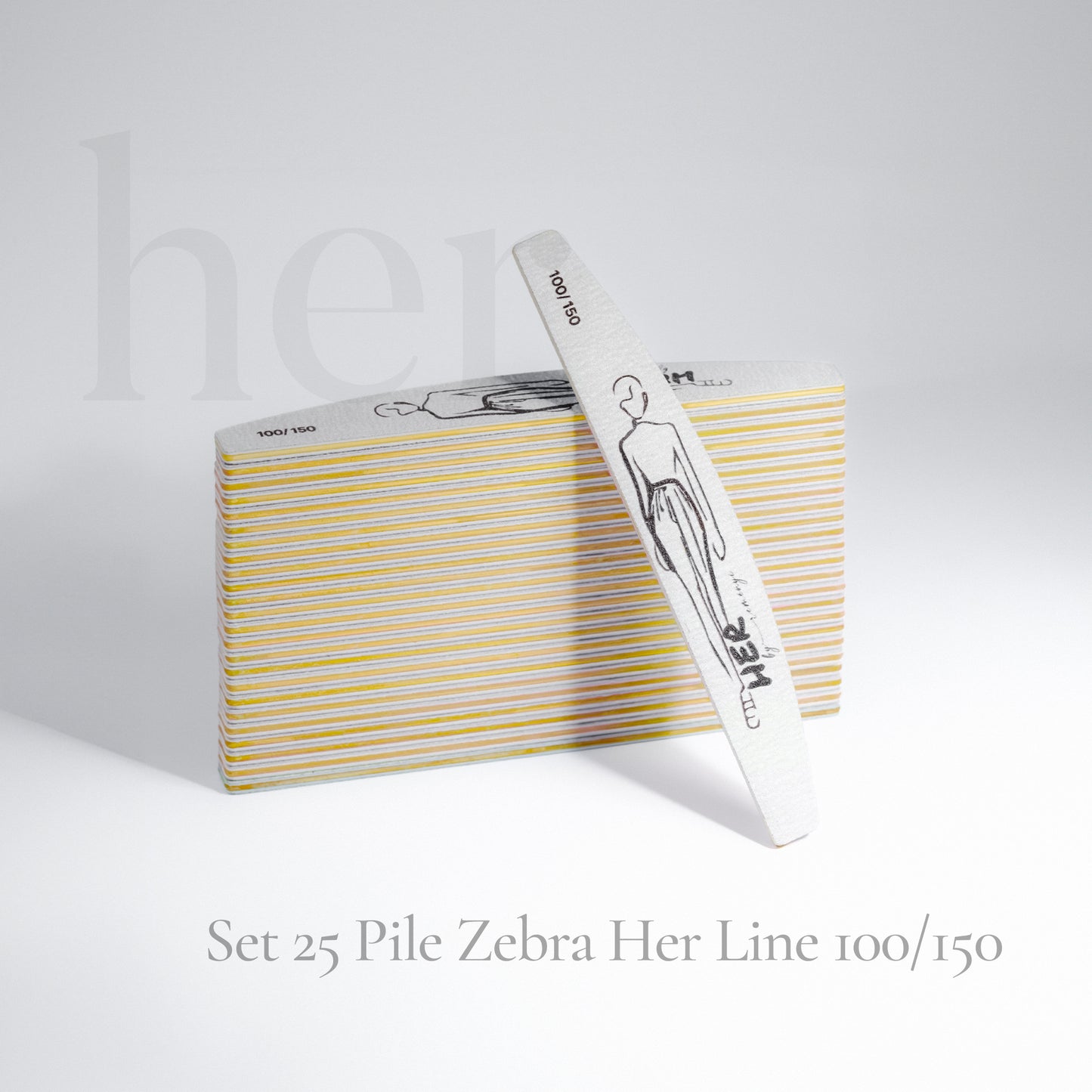 HER pilica Zebra Line - različne grobosti 25 kos