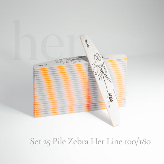 HER pilica Zebra Line - različne grobosti 25 kos