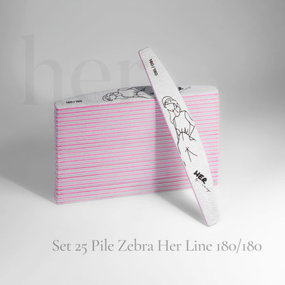 HER pilica Zebra Line - različne grobosti 25 kos