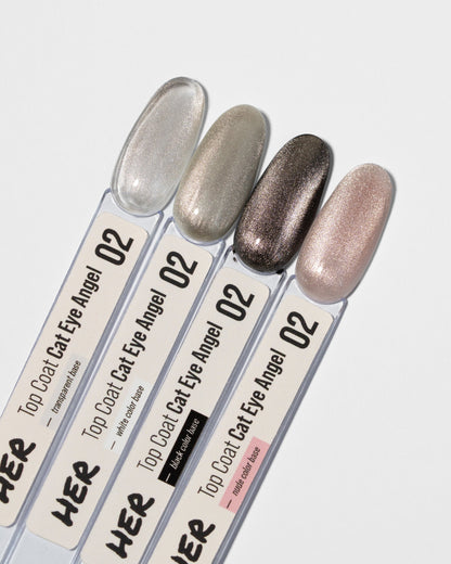 Top Coat Cat Eye Angel 02 - swatch